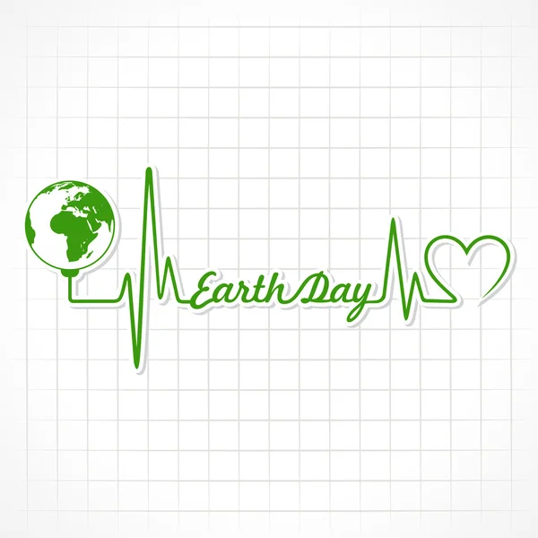 Happy Earth Day Karte — Stockvektor