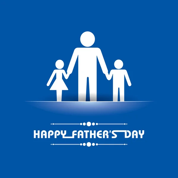 Stylish Happy Father's Day Greeting stock vector — Stock Vector