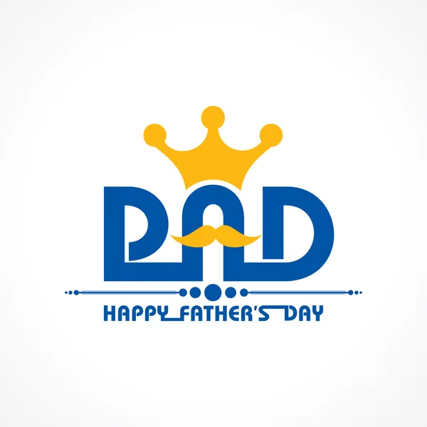 Stylowe Happy Father 's Day Pozdrowienia wektor zapasów — Wektor stockowy