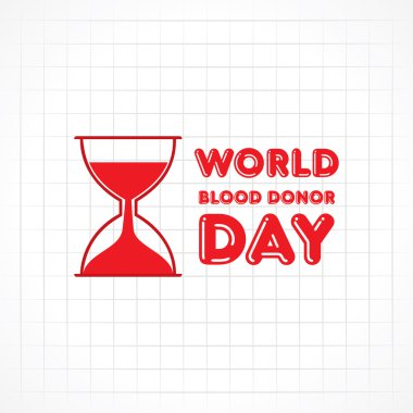 Yaratıcı Dünya Kan Bağışı Günü hisse senedi vektörünü selamlıyor