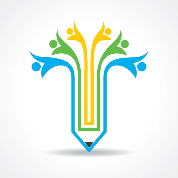 Lápiz creativo y signos — Vector de stock