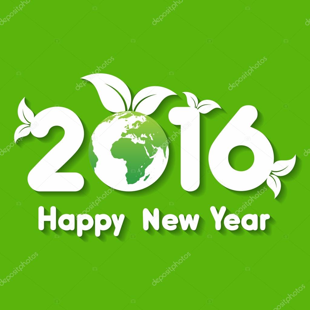 creative New Year 2016 design stock vector