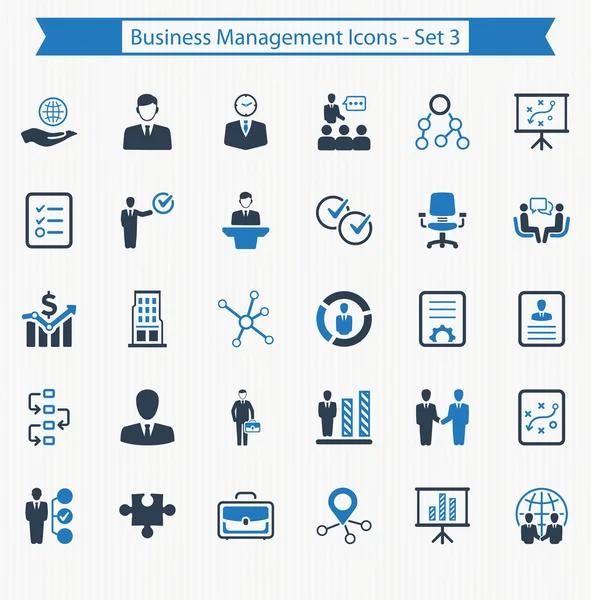 Iconos de gestión empresarial - Conjunto 3 — Archivo Imágenes Vectoriales