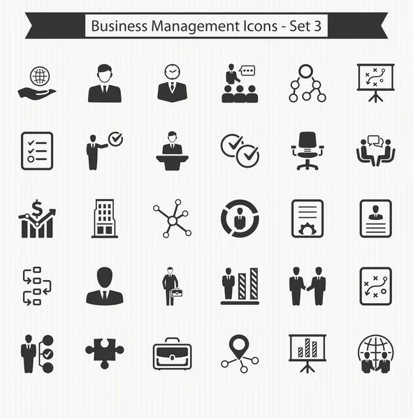 Icônes de gestion d'entreprise - Set 3 — Image vectorielle