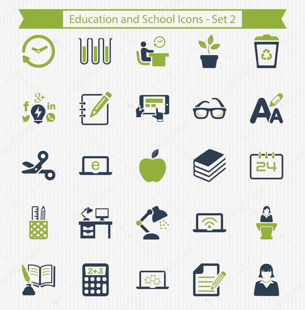 Education and School Icons - Set 3