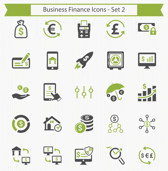 Iconos de finanzas empresariales - Set 2 — Archivo Imágenes Vectoriales