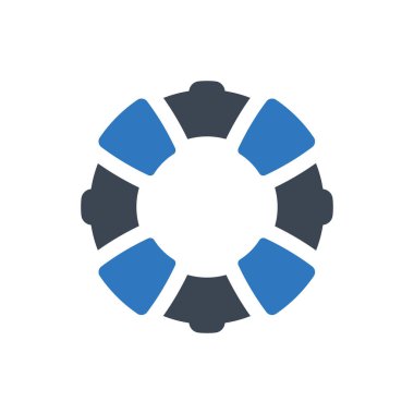 Sigorta simgesi - Basit vektör illüstrasyonu