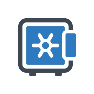 Strongbox simgesi - Basit vektör illüstrasyonu