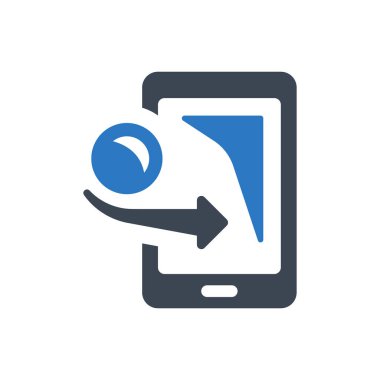 Para aktarım simgesi - Basit vektör illüstrasyonu