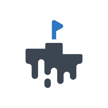 Rekabet simgesi - Basit vektör illüstrasyonu