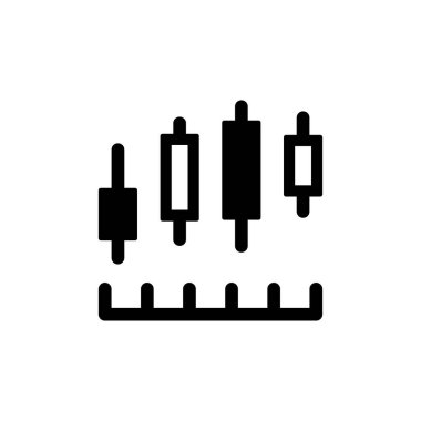 Kripto para analiz simgesi (vektör illüstrasyonu)