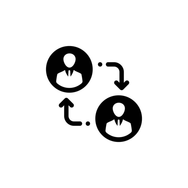 значок переключателя учетной записи (векторная иллюстрация)