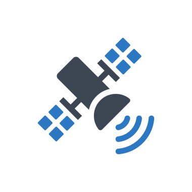 Uydu simgesi (vektör çizimi)