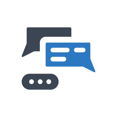 Sosyal sohbet simgesi (vektör gösterimi)