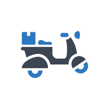 Scooter simgesi (vektör çizimi)