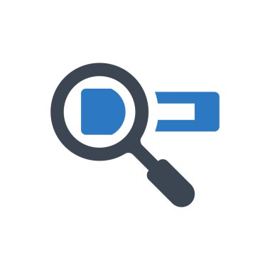 Arama web adresi simgesi (vektör illüstrasyonu)