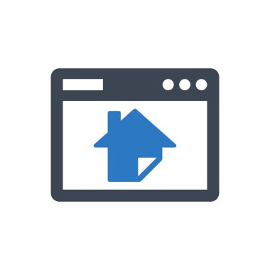 Ana sayfa simgesi (Vektör illüstrasyonu)