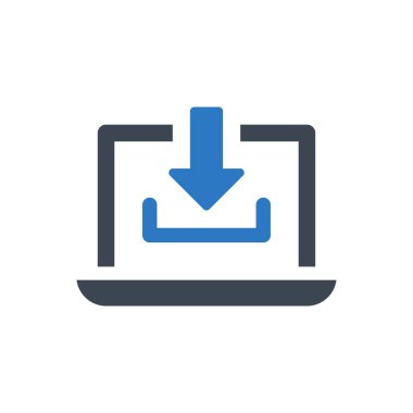 Simge indir (vektör illüstrasyonu)