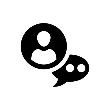 Bir yorum simgesi bırak (vektör illüstrasyonu)