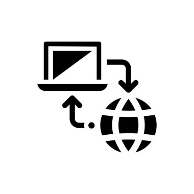 İnternet ağ simgesi (vektör illüstrasyonu)