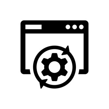 Mobil optimizasyon simgesi (vektör illüstrasyonu)