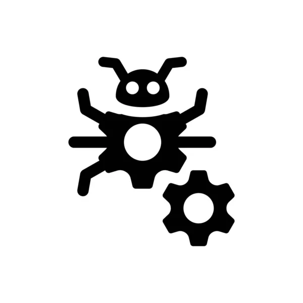 Icône Correction Bugs Illustration Vectorielle — Image vectorielle