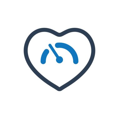 Kalp Nabzı simgesi (Vektör illüstrasyonu)