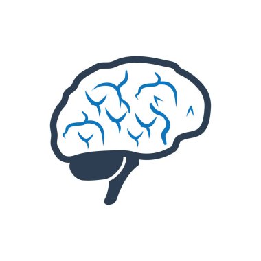 Nöroloji simgesi (Vektör illüstrasyonu)