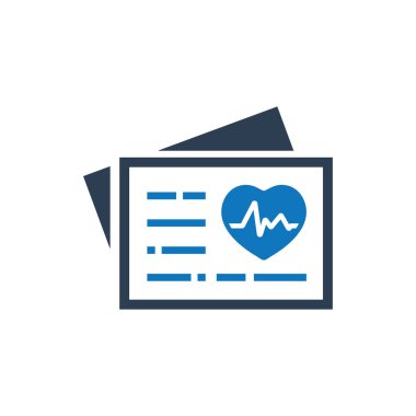 Tıbbi Günlük simgesi (Vektör illüstrasyonu)