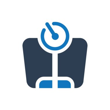 Ağırlık Ölçekleme simgesi (Vektör illüstrasyonu)