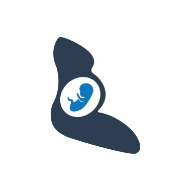 Hamilelik simgesi (Vektör illüstrasyonu)