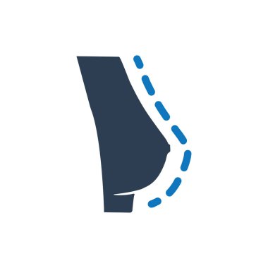 Göğüs Genişleme simgesi (Vektör illüstrasyonu)