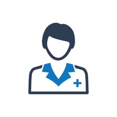 Doktor simgesi (Vektör illüstrasyonu)