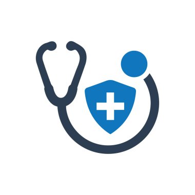 Sağlık koruma simgesi (Vektör illüstrasyon)