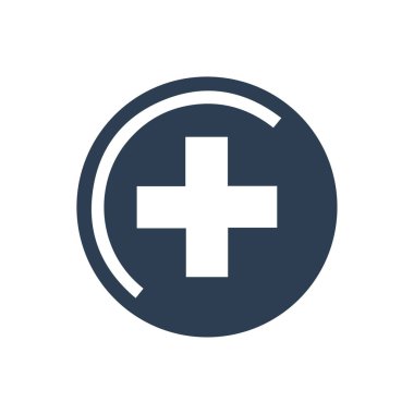 Tıbbi İşaret simgesi (Vektör illüstrasyonu)