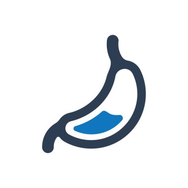 Gastroenteroloji simgesi (Vektör illüstrasyonu)