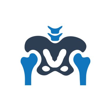 Pelvis simgesi (Vektör illüstrasyonu)