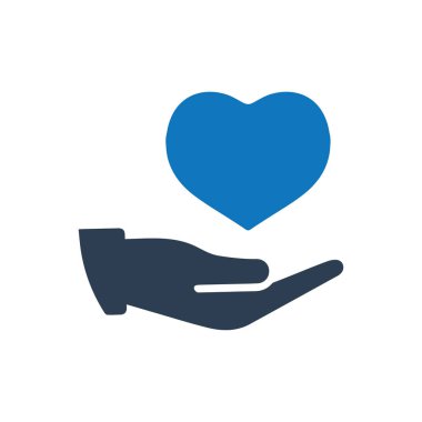 Kalp Bakımı simgesi (Vektör illüstrasyonu)
