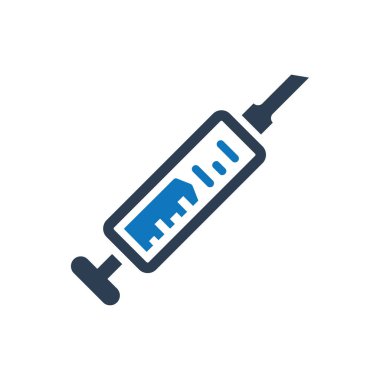 Aşı simgesi (Vektör illüstrasyonu)