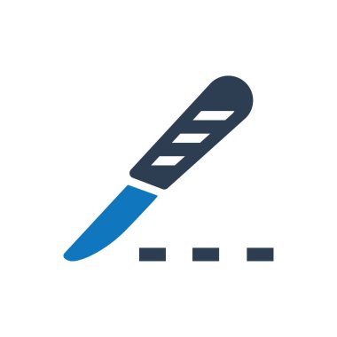 Cerrahi Bıçak simgesi (Vektör illüstrasyonu)