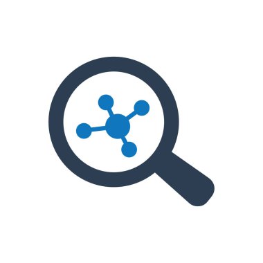 Virüs Araştırma simgesi (Vektör illüstrasyonu)