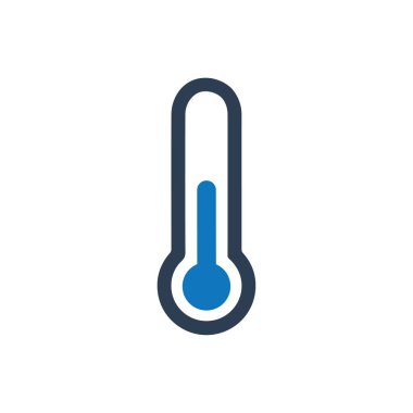 Termometre simgesi (Vektör çizimi)