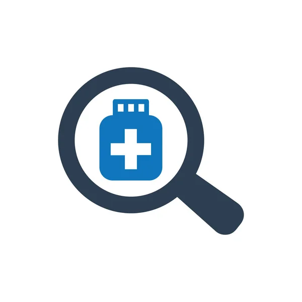 Find Medicine Icon Vector Illustration — Stock Vector