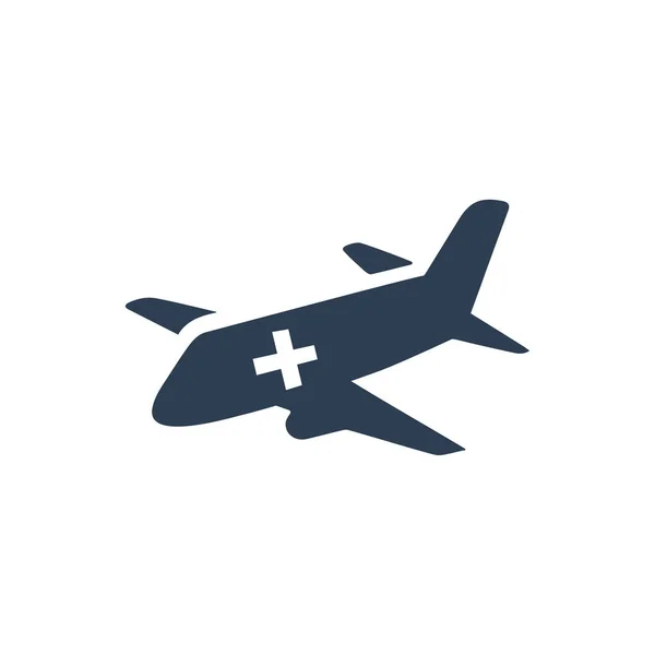 Lucht Ambulance Icoon Vector Illustratie — Stockvector