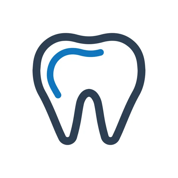 Icona Dentale Illustrazione Vettoriale — Vettoriale Stock