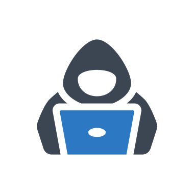 Hacker simgesi (Vektör illüstrasyonu)