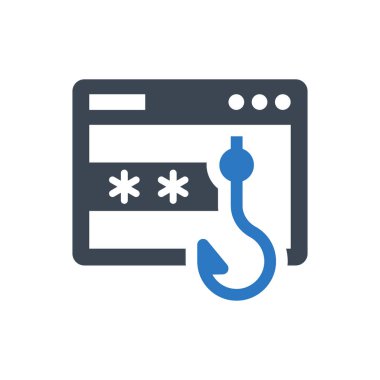 Parola balıkçılık simgesi (Vektör illüstrasyonu)