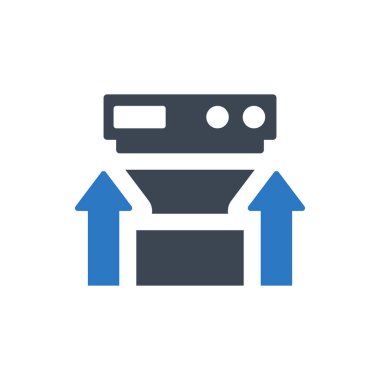 Sunucu simgesi (Vektör illüstrasyonu)