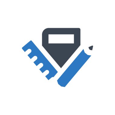 Eğitim araçları simgesi (Vektör illüstrasyonu)