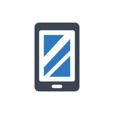 Cep telefonu simgesi (Vektör illüstrasyonu)